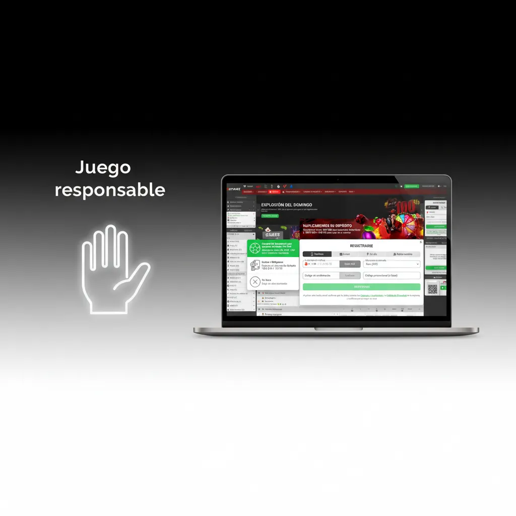 Infografía de juego responsable: ocio, no ingresos. Establece límites, descansos, recordatorios y autoexclusión.