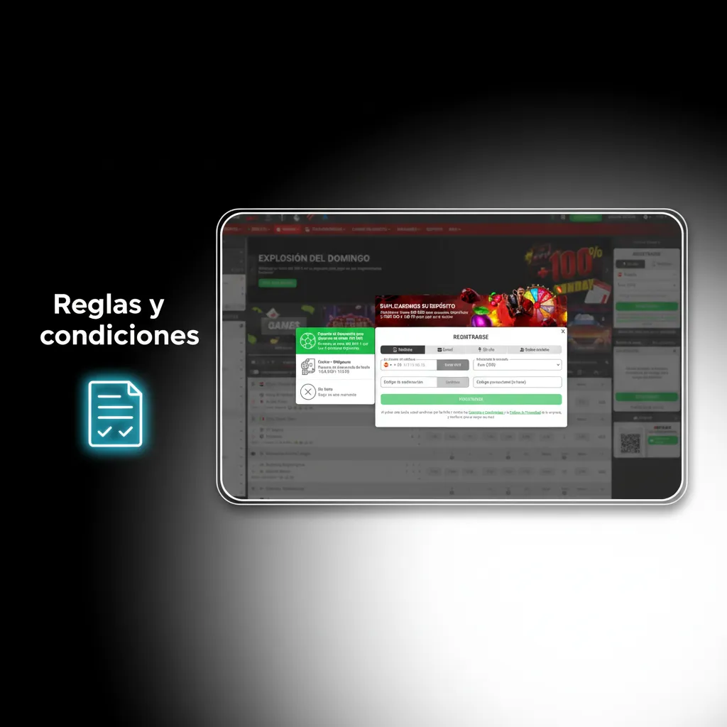 Reglas y condiciones: 18+, una cuenta, KYC, bonos con requisitos, restricciones por país/juego, leer términos.