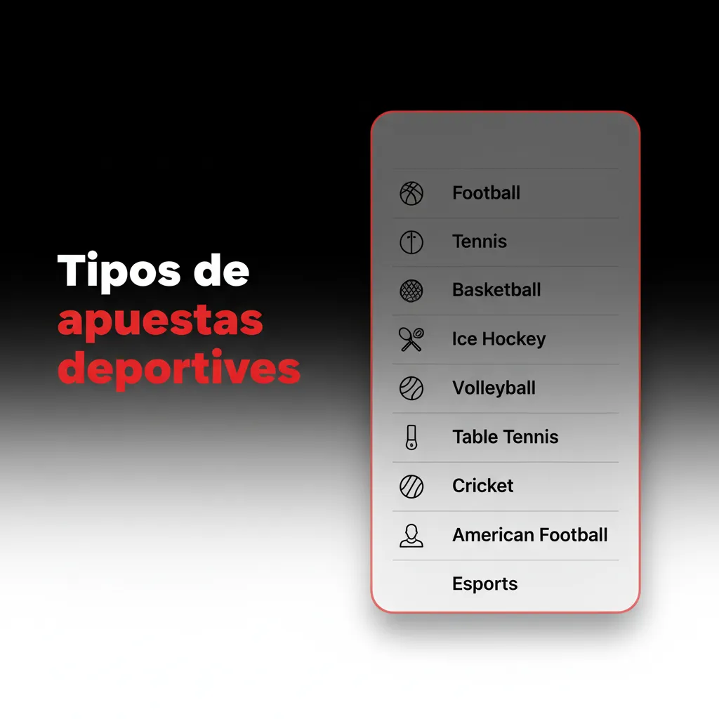 Tipos de apuestas deportivas: fútbol, tenis, baloncesto, F1 y ciclismo, prepartido y en vivo con cuotas dinámicas.