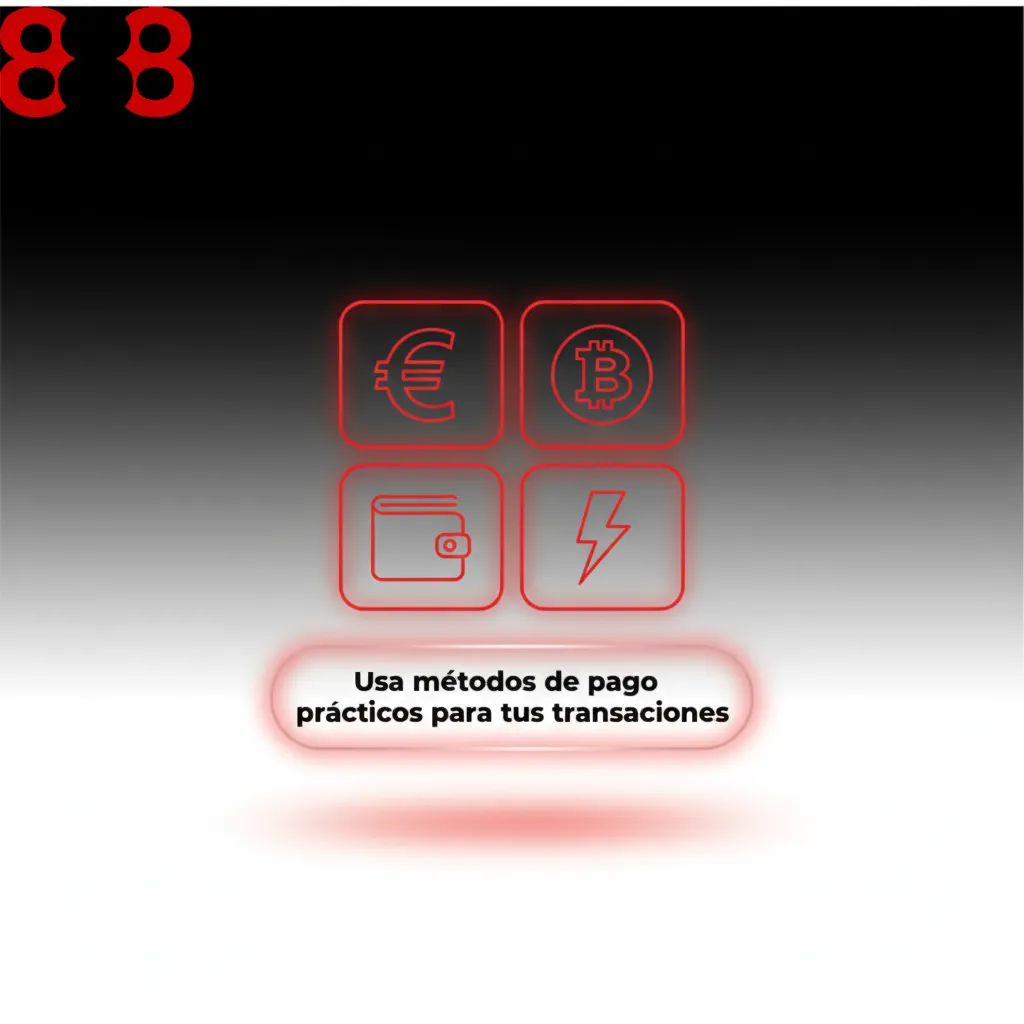 Logos de Visa, MasterCard, Skrill, Neteller, AstroPay, Jeton, Binance Pay y transferencia SEPA; pagos en euros seguros.