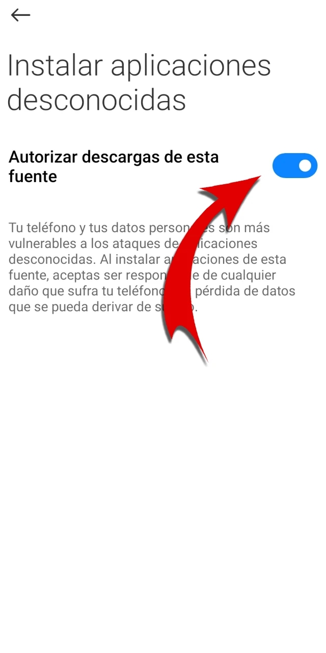Lee cómo permitir la instalación desde orígenes desconocidos en 888starz.
