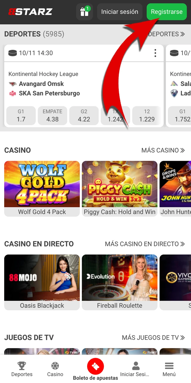 Descubre cómo abrir la app de 888starz.