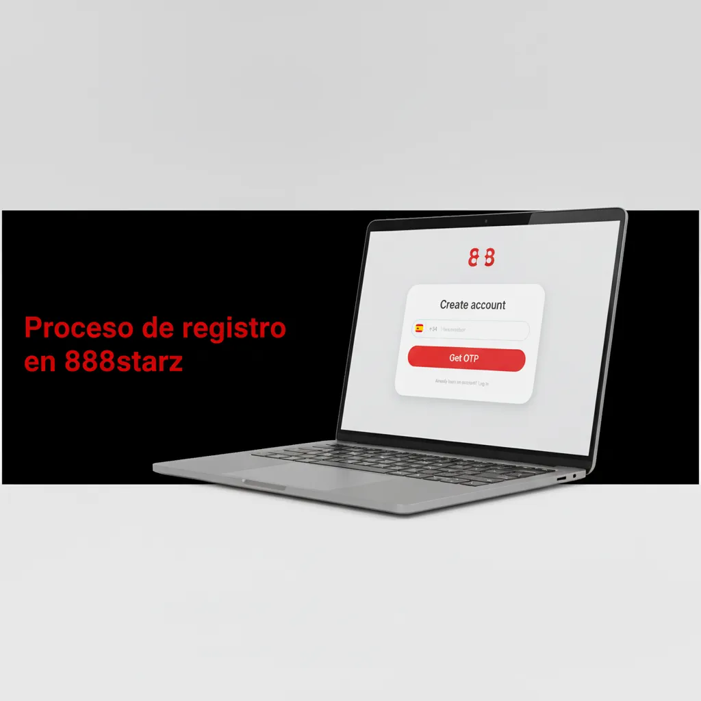Diagrama del proceso de registro en 888starz: opciones email/teléfono/redes, confirmación, perfil y seguridad: 2FA y límites