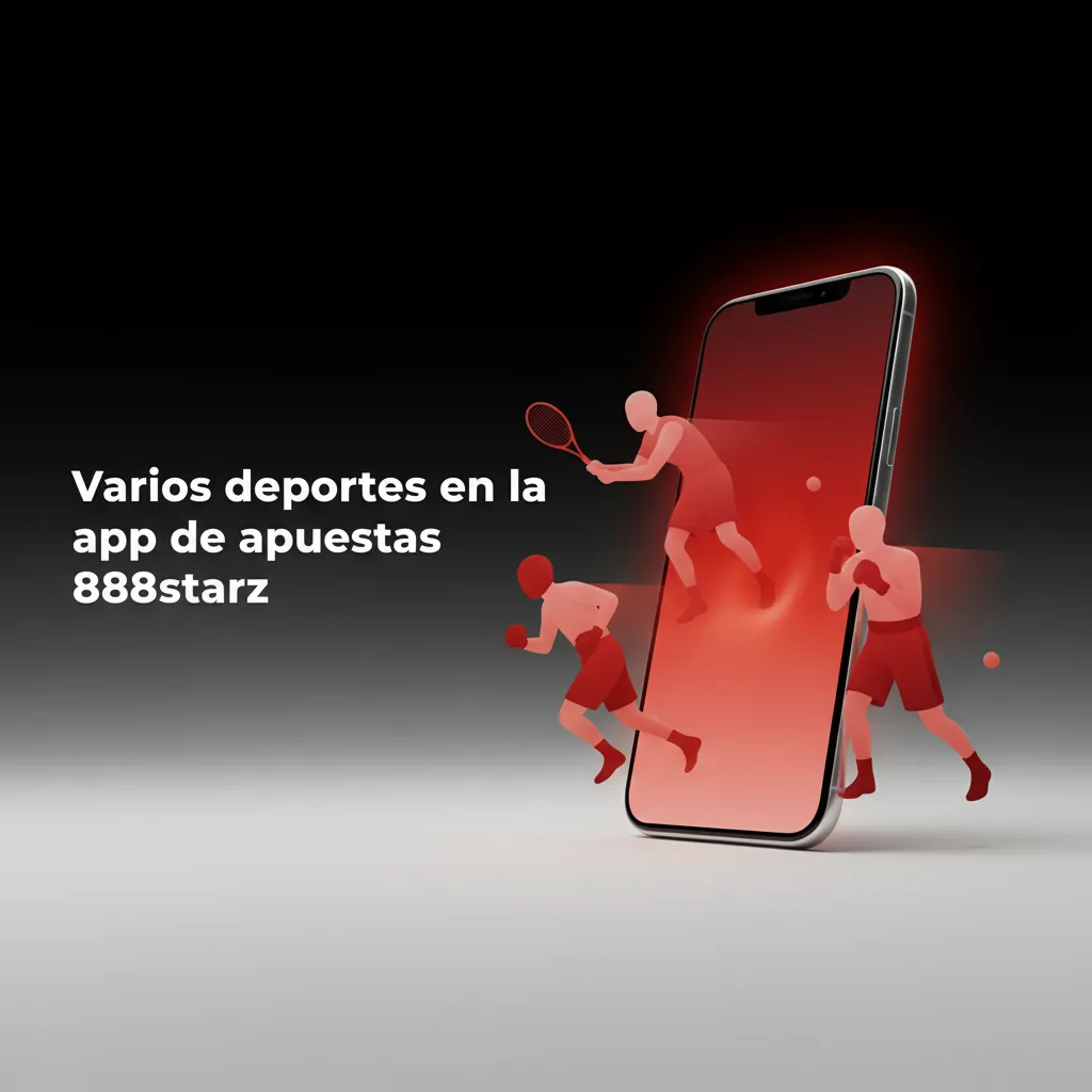 Interfaz de la app 888starz con deportes y eSports, apuestas LIVE y LÍNEA, cuotas, estadísticas y partidos en vivo.