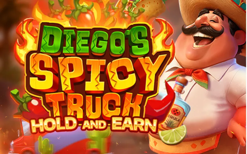 Consigue grandes premios en Diego's Spicy Truck Hold and Earn con 888starz.